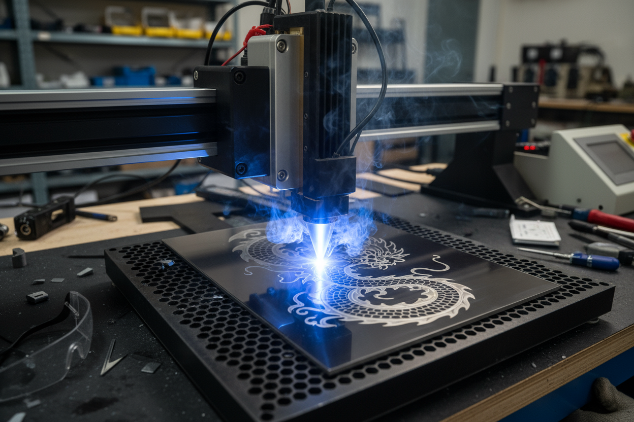 Laser Engraver in Use